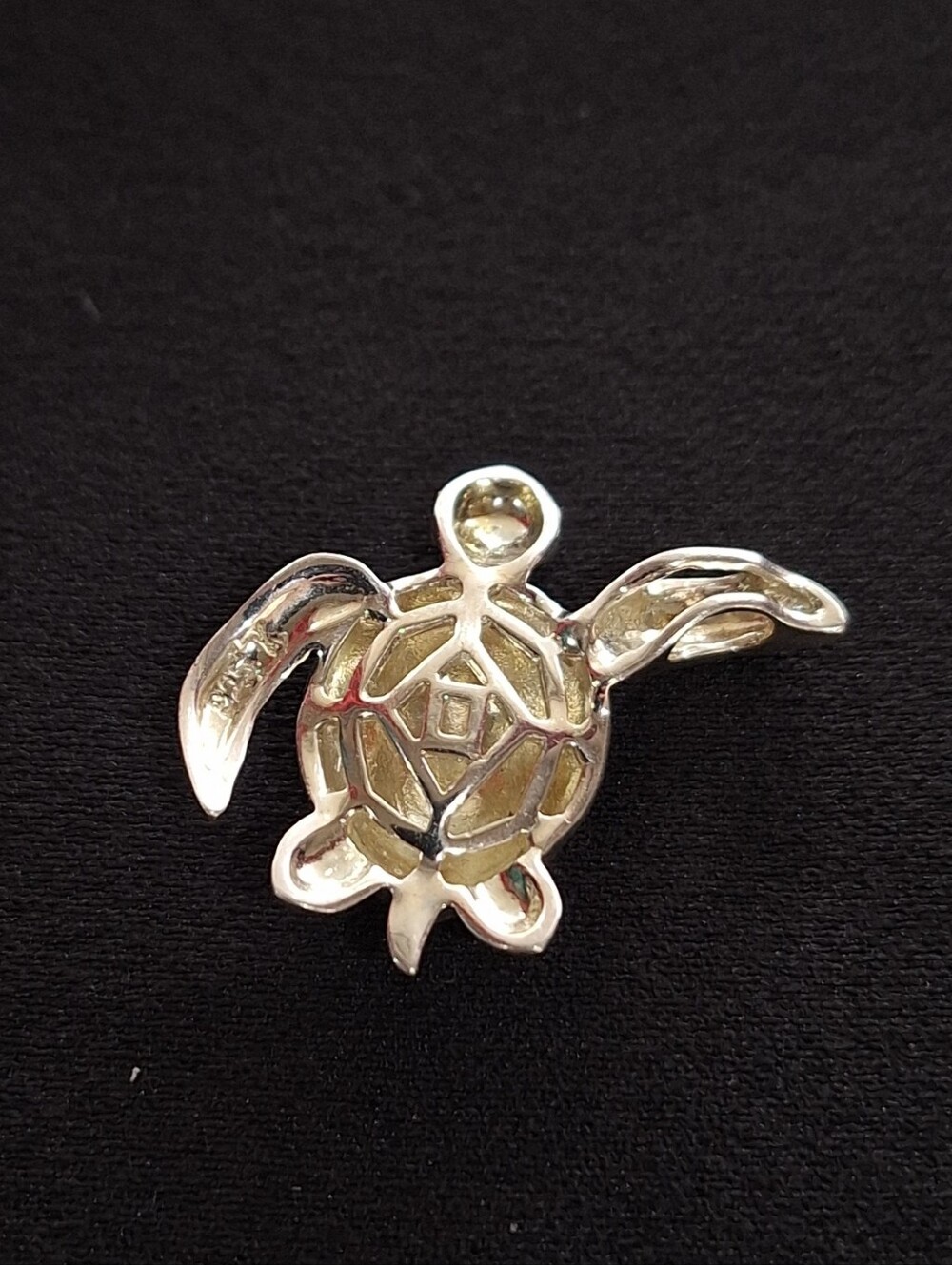 Sterling Silver Sea Turtle Pendant 925 Coastal Tourist Shop Ocean Jewelry - Picture 5 of 8